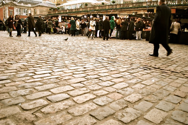 OK, this is Covent Garden in London, not Paris OR Montreal. But it speaks to perspective. 